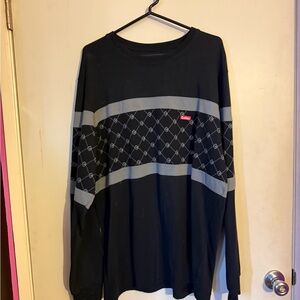 Black and Gray Long Sleeve Tee